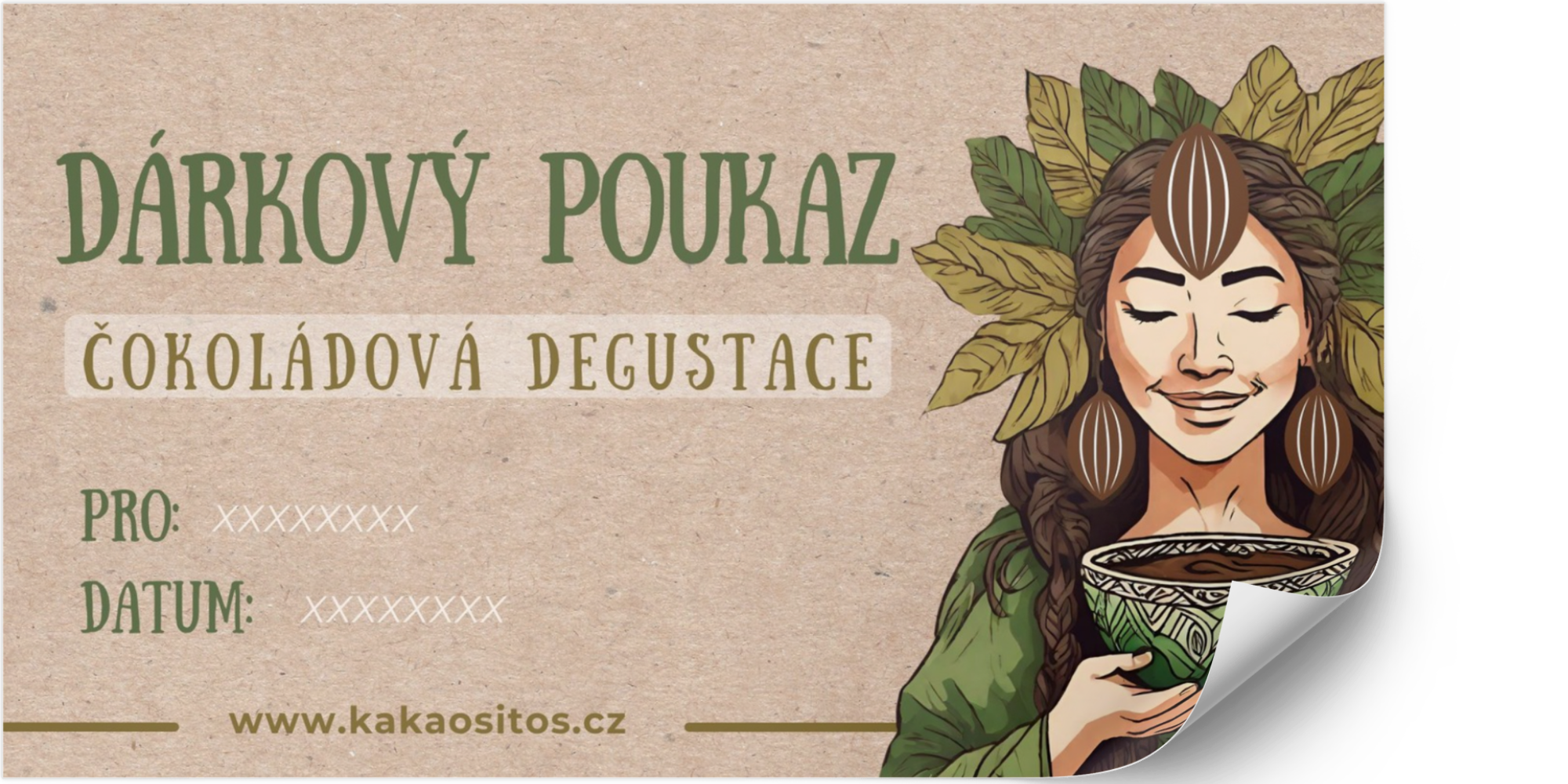 Dárkový poukaz na Čokoládovou degustaci Kakaositos